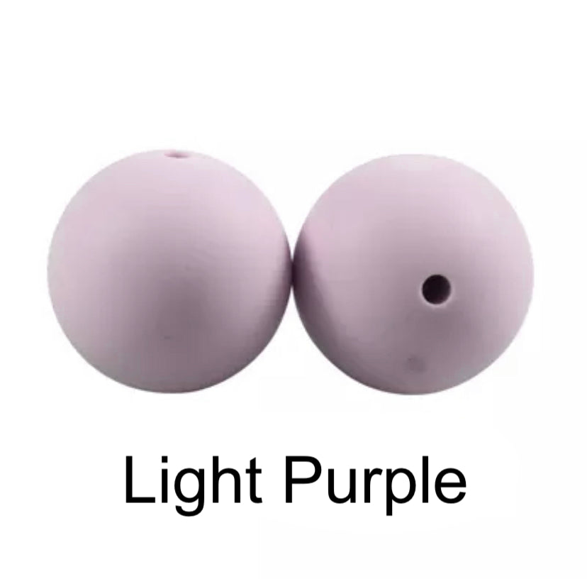 Light Purple Silicone Beads