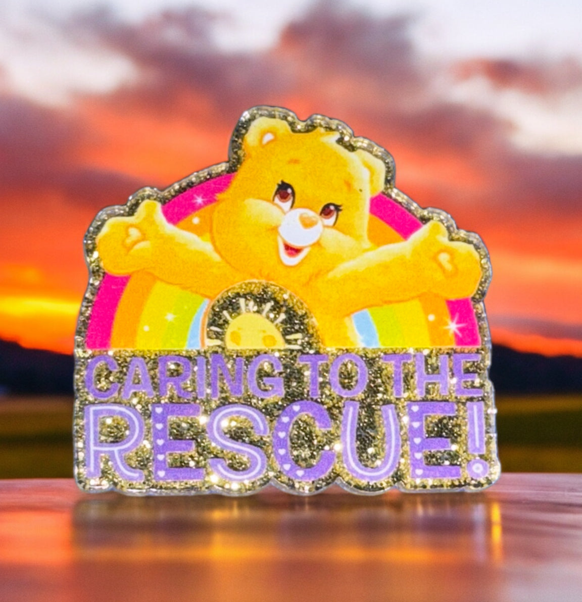 Caring To The Rescue Acrylic Flatback