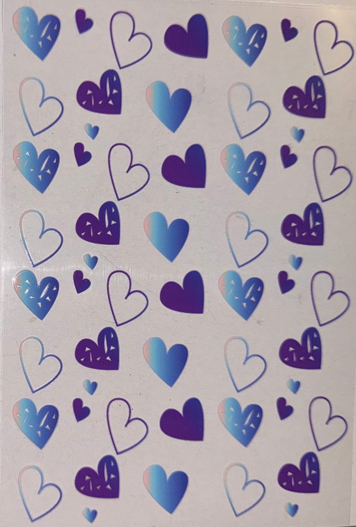 Hearts A5 Journal Decal