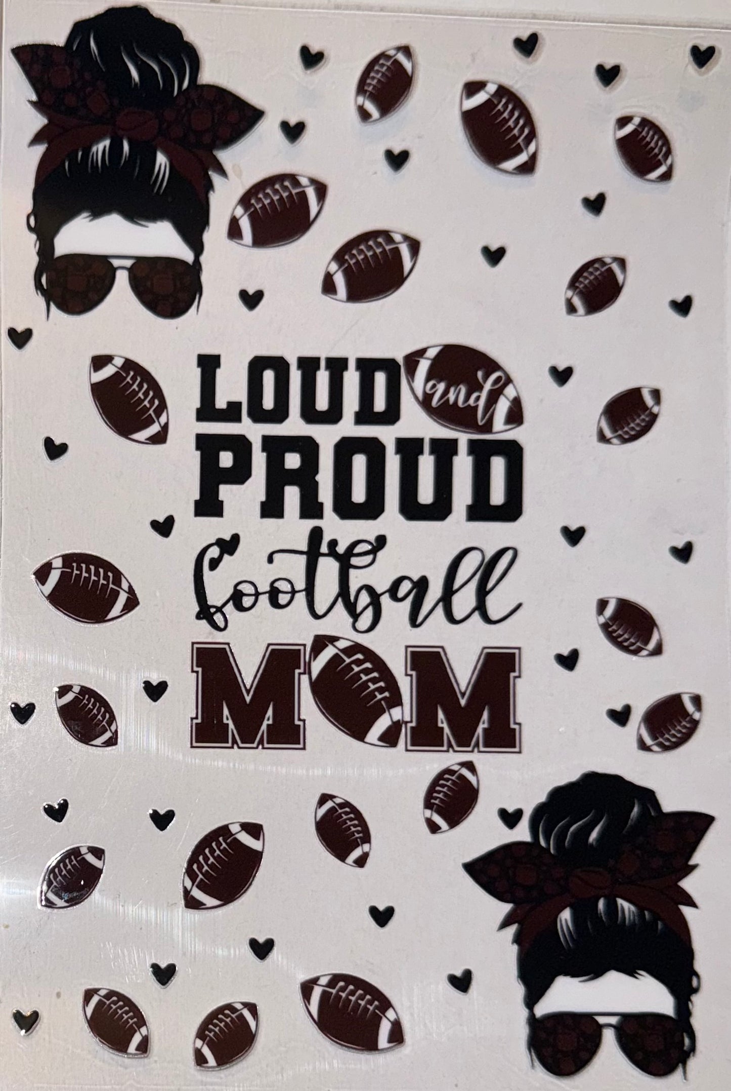 Football Mom A5 Journal Decal