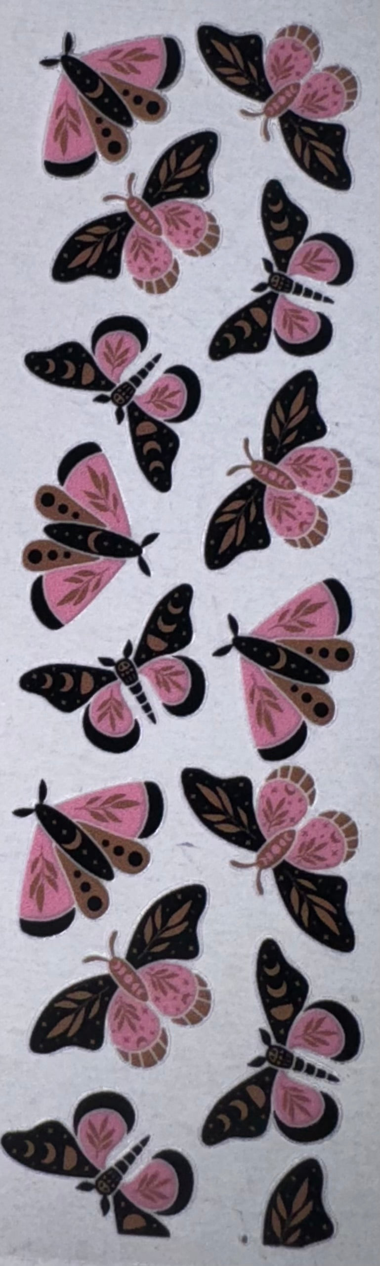 Pink Butterfly UV DTF Pen Wrap