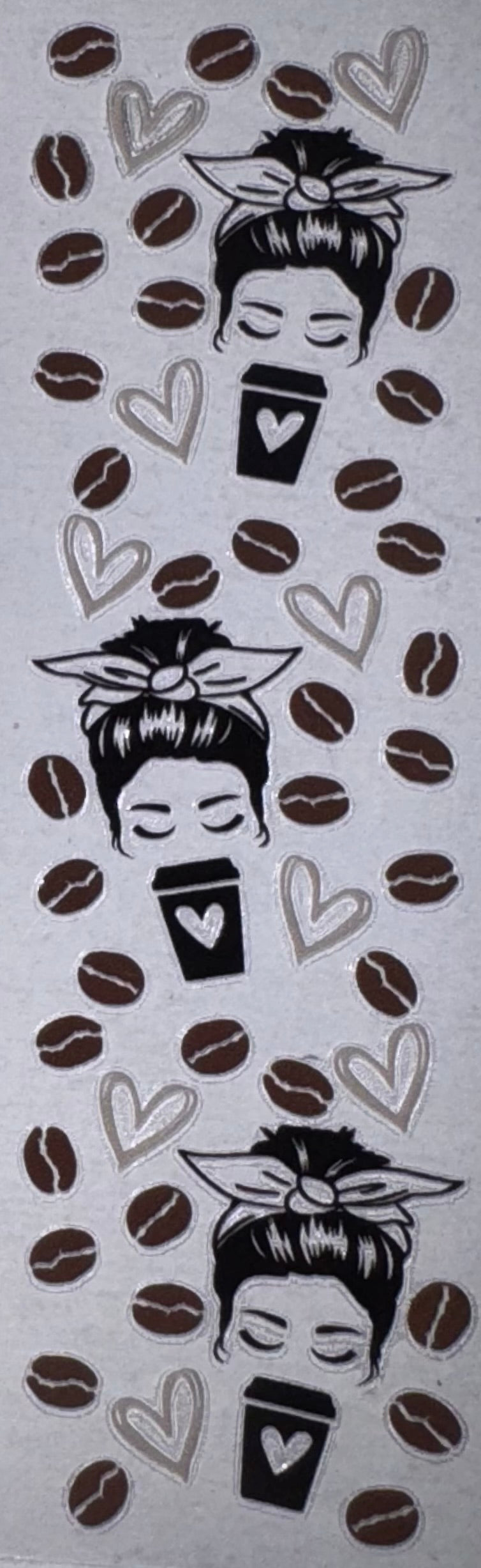 Messy Bun Coffee UV DTF Pen Wraps