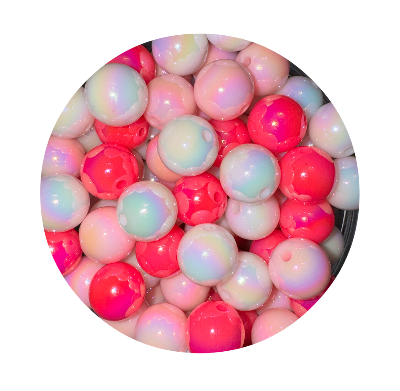 Valentine’s Hot Pink Bead Mix