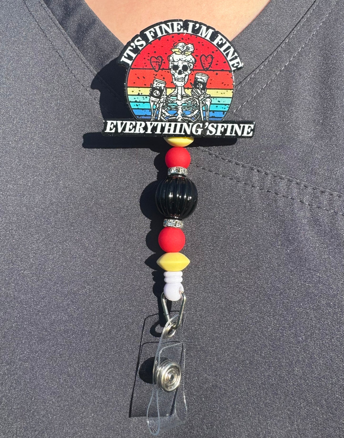 It’s Fine I’m Fine Everything’s Fine Badge Reel