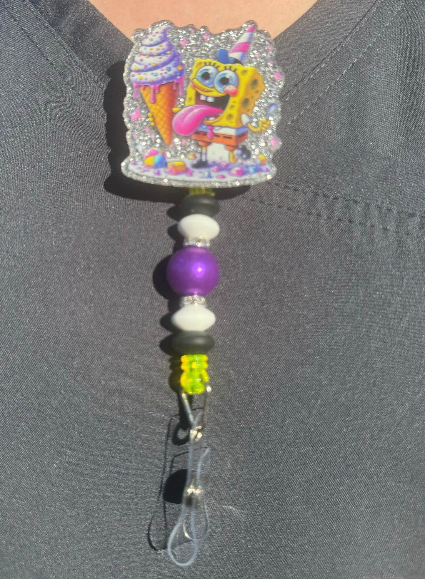 Yellow Sponge Character Badge Reel