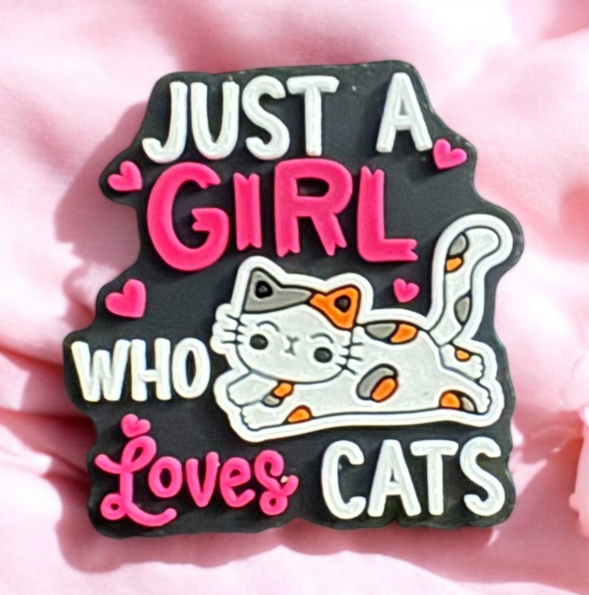 Just A Girl Who Loves Cats Silicone Focal