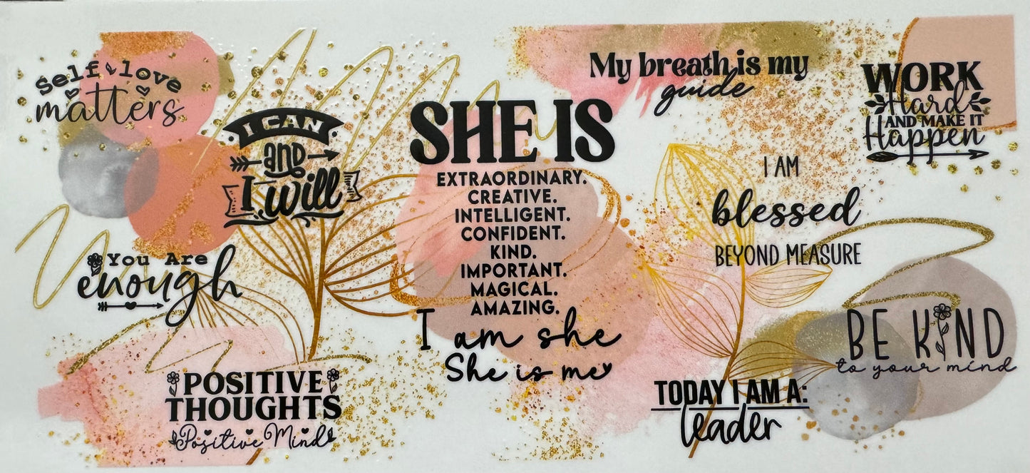 Religious Quotes UV DTF Wraps
