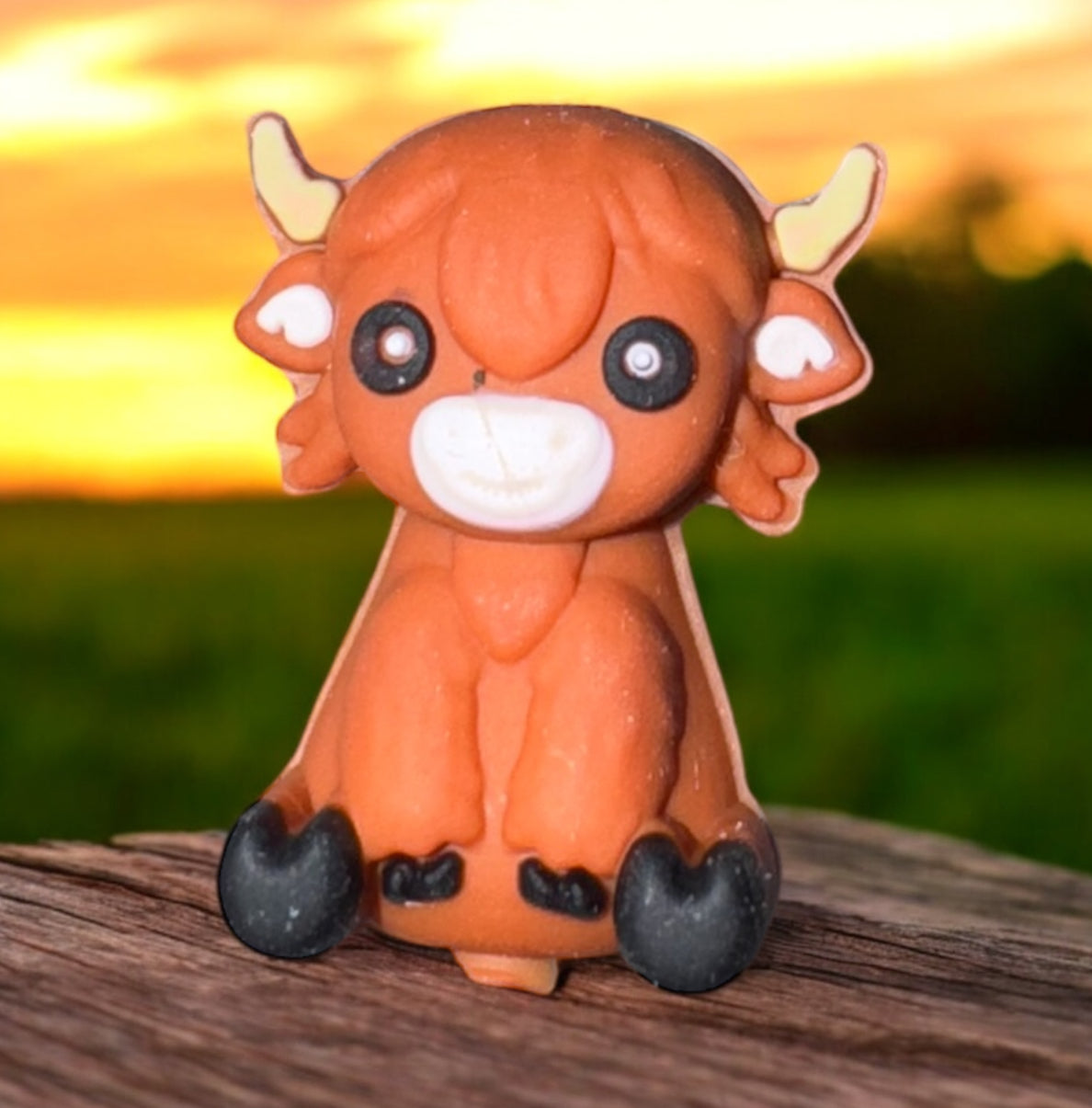 3D Cow Bull Silicone Focal