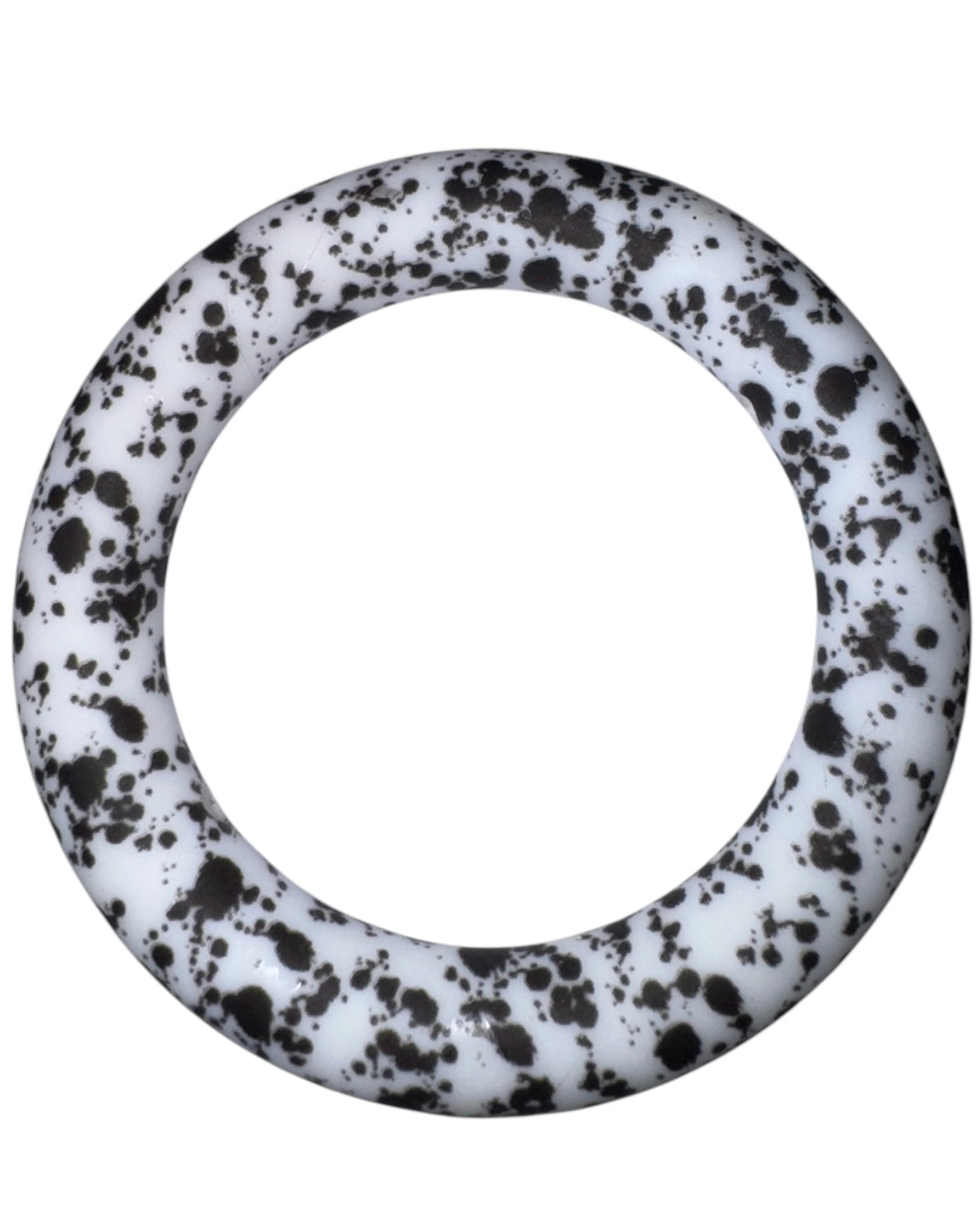 Black Paint Splatter 65mm Silicone Ring