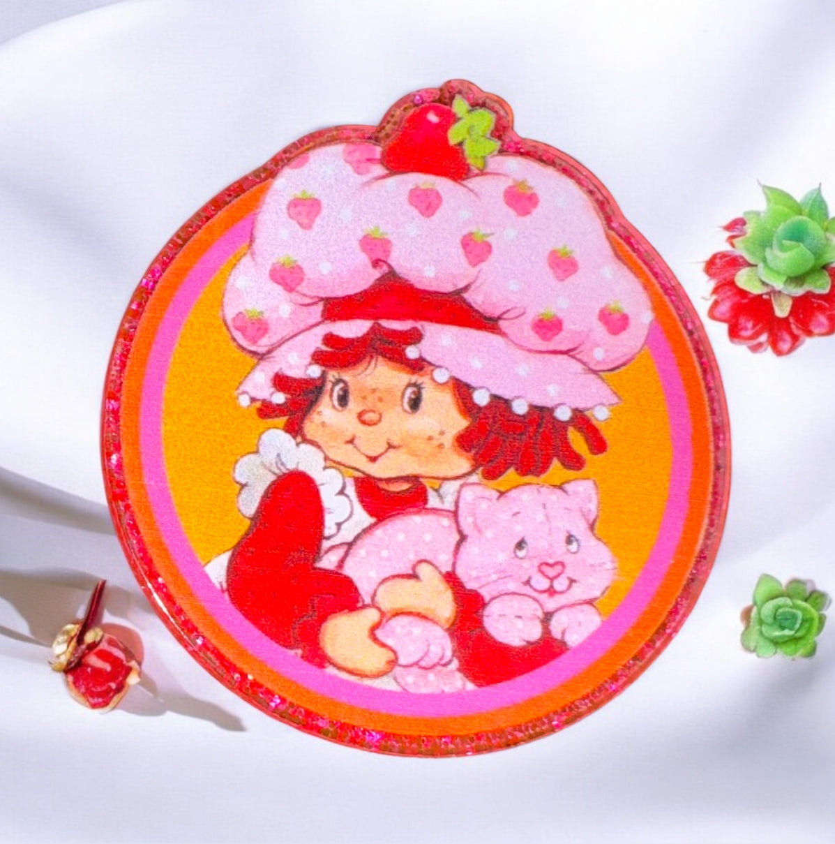 Strawberry Girl Acrylic Flatback