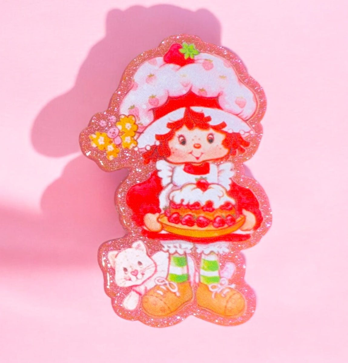 Strawberry Girl Acrylic Flatback