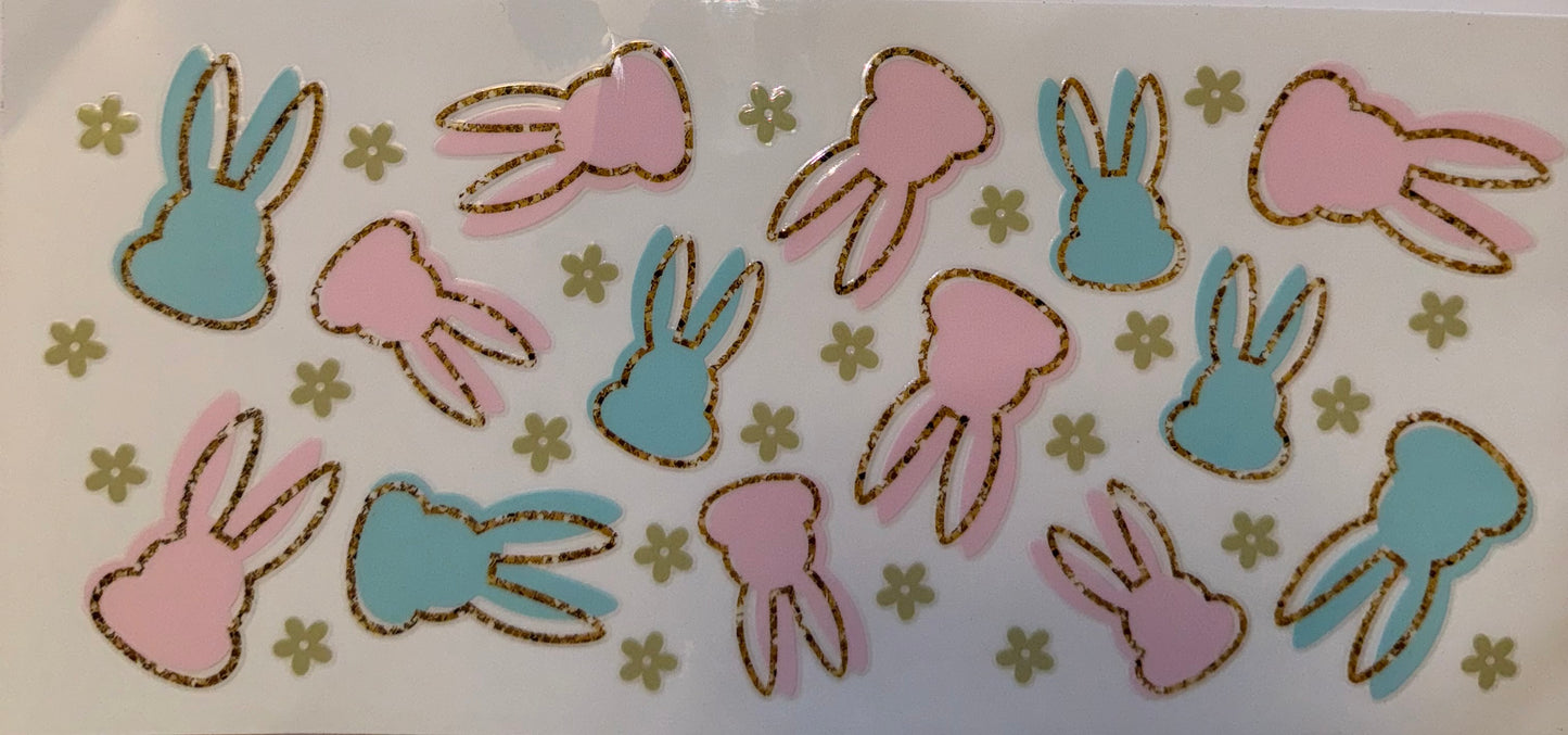 Easter Bunny UV DTF Wraps