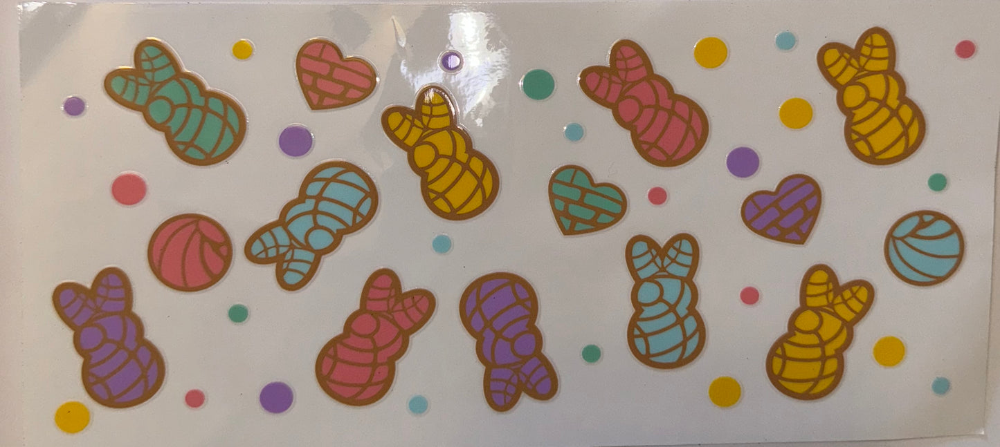 Easter Bunny Cookie UV DTF Wrap