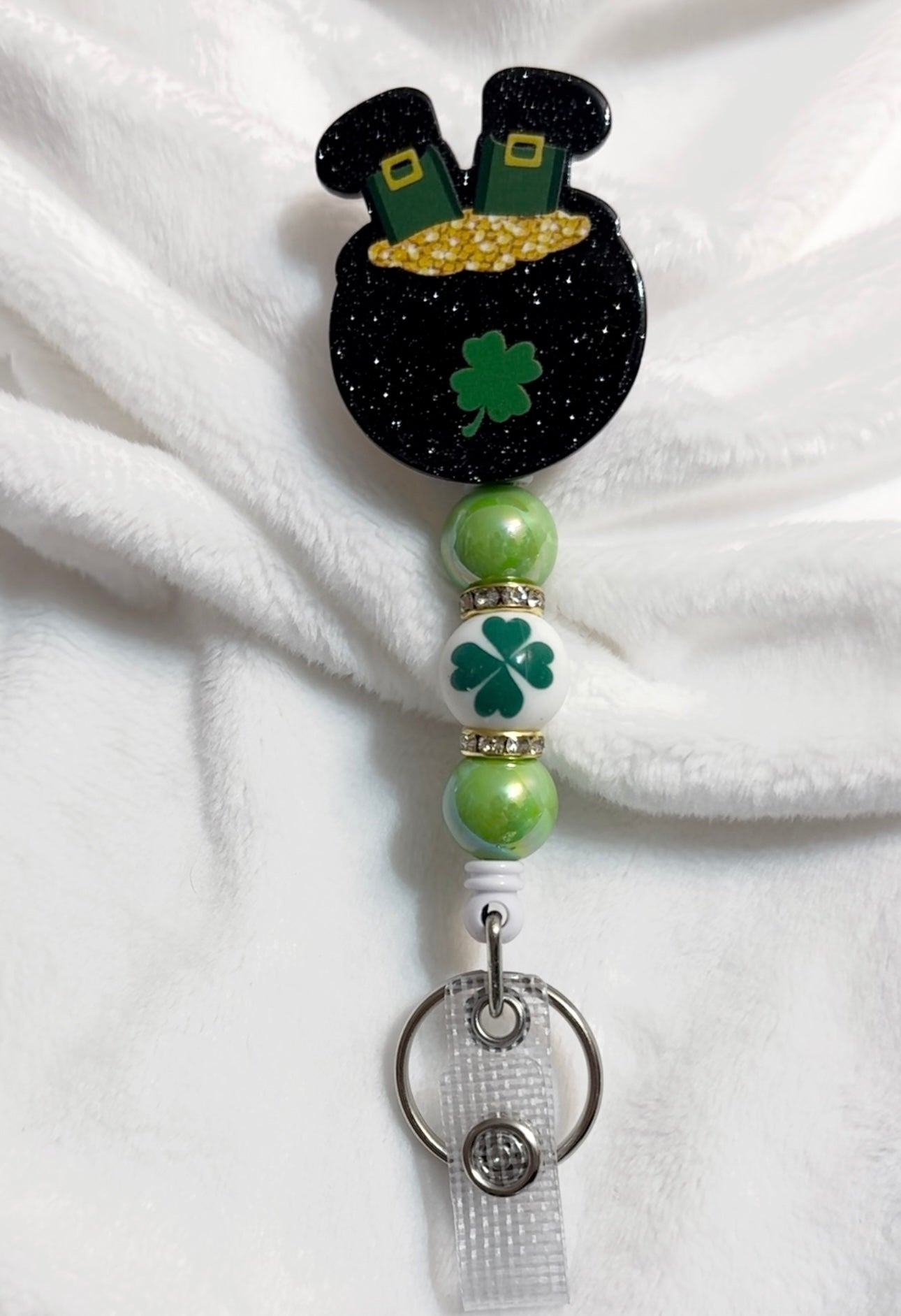 Leprechaun Pot Of Gold Badge Reel