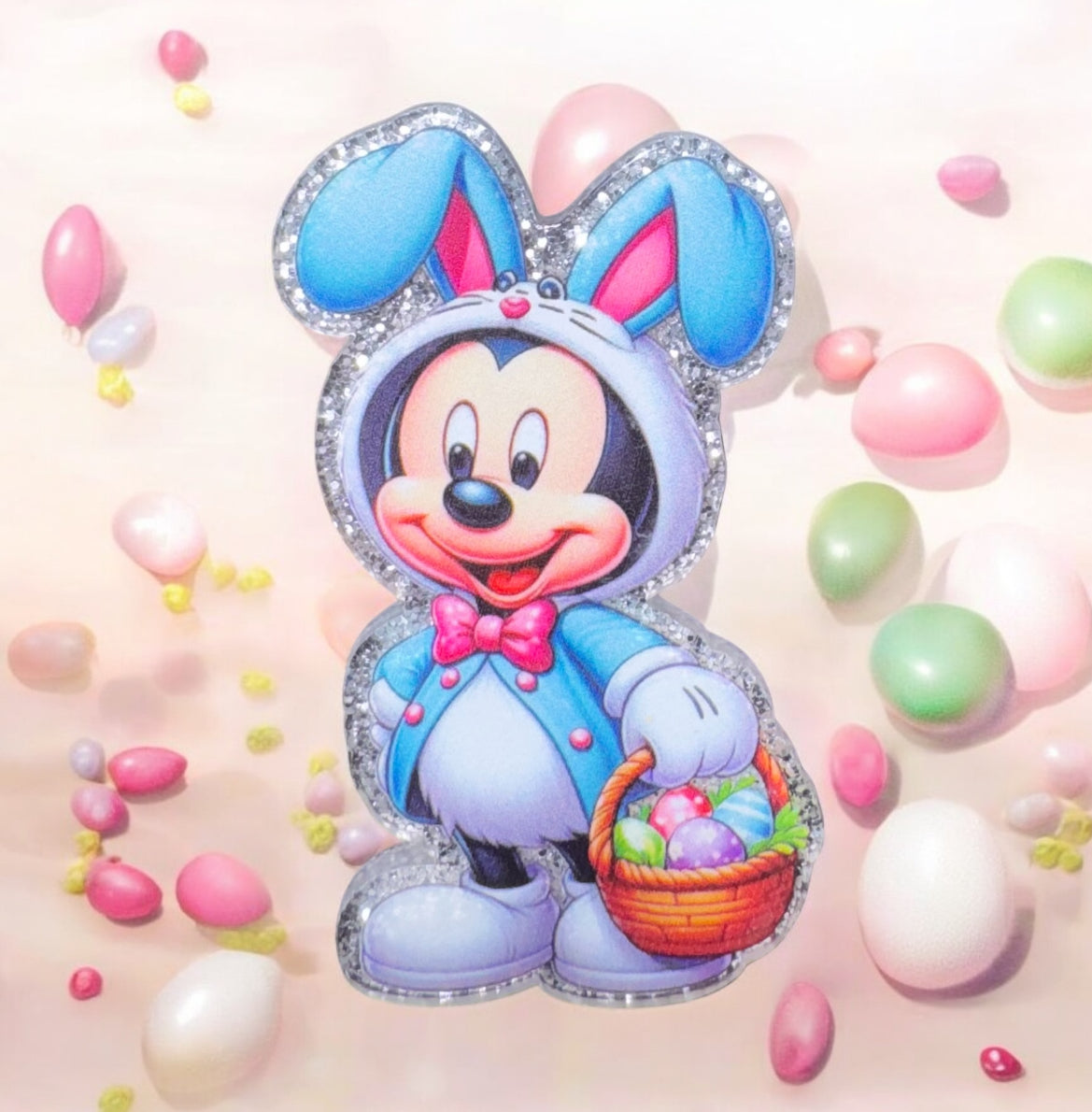 Mr. Mouse Easter Bunny Acrylic Flatback