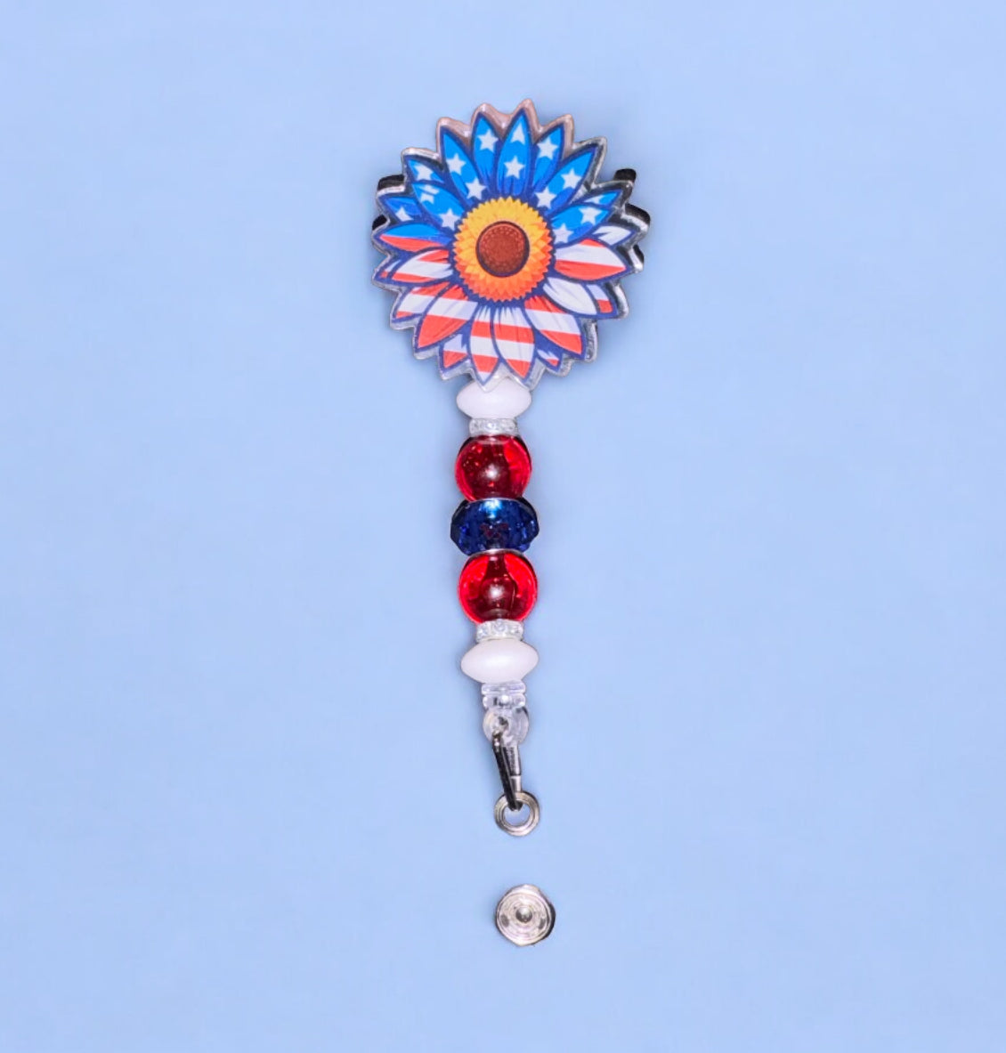 Patriotic Sunflower Badge Reel