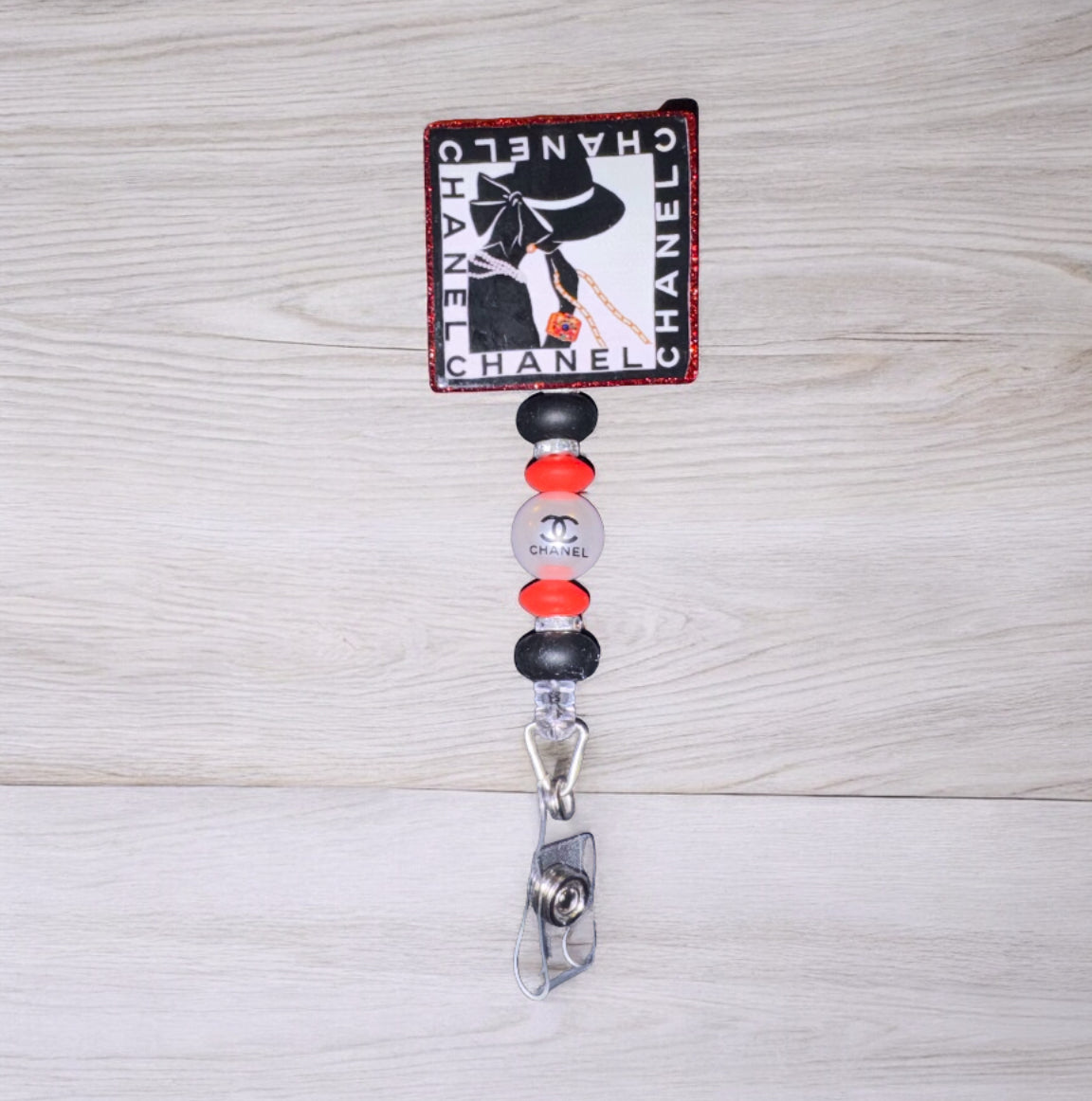 Beaded Badge Reel