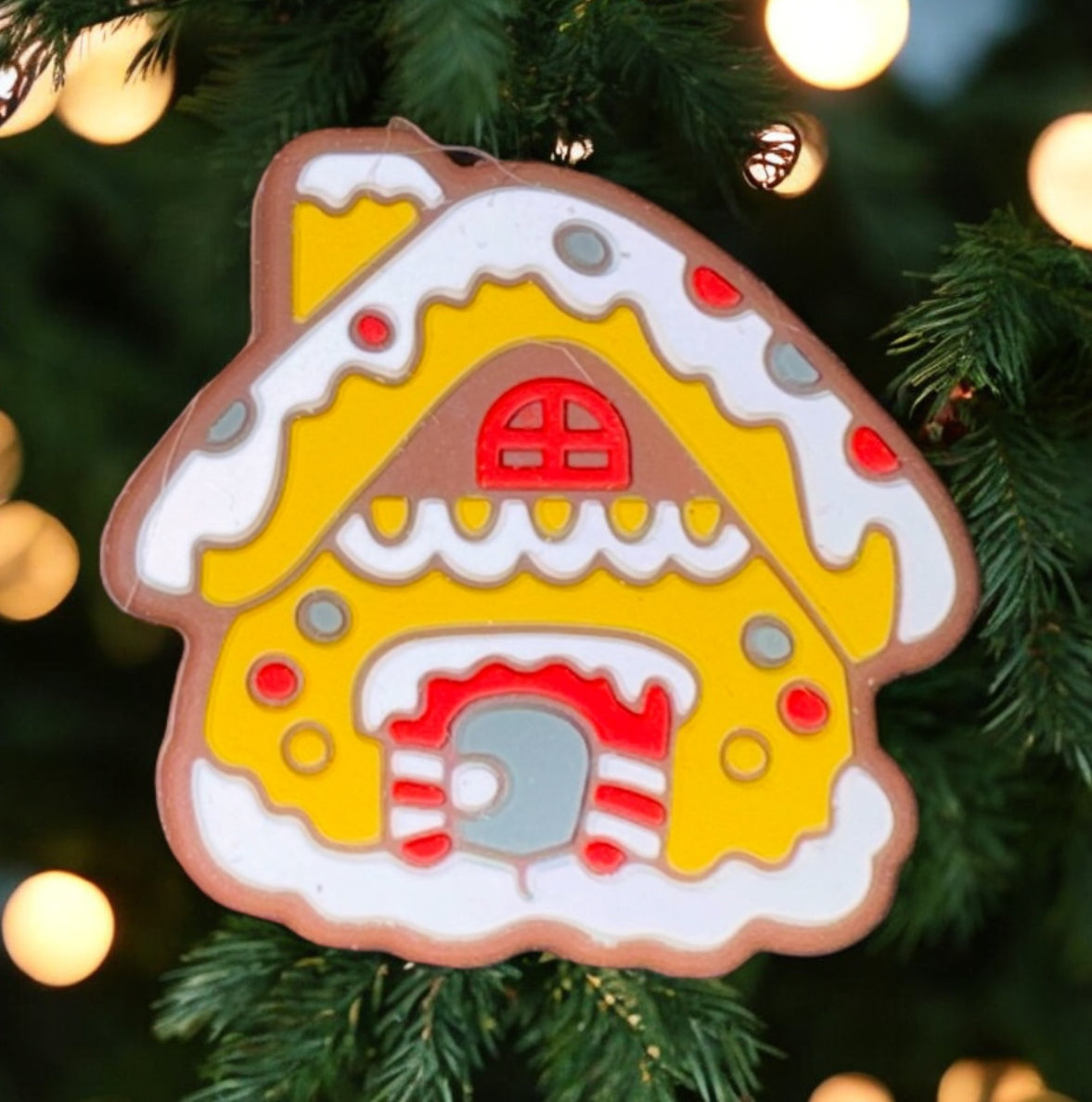 Gingerbread House Silicone Focal