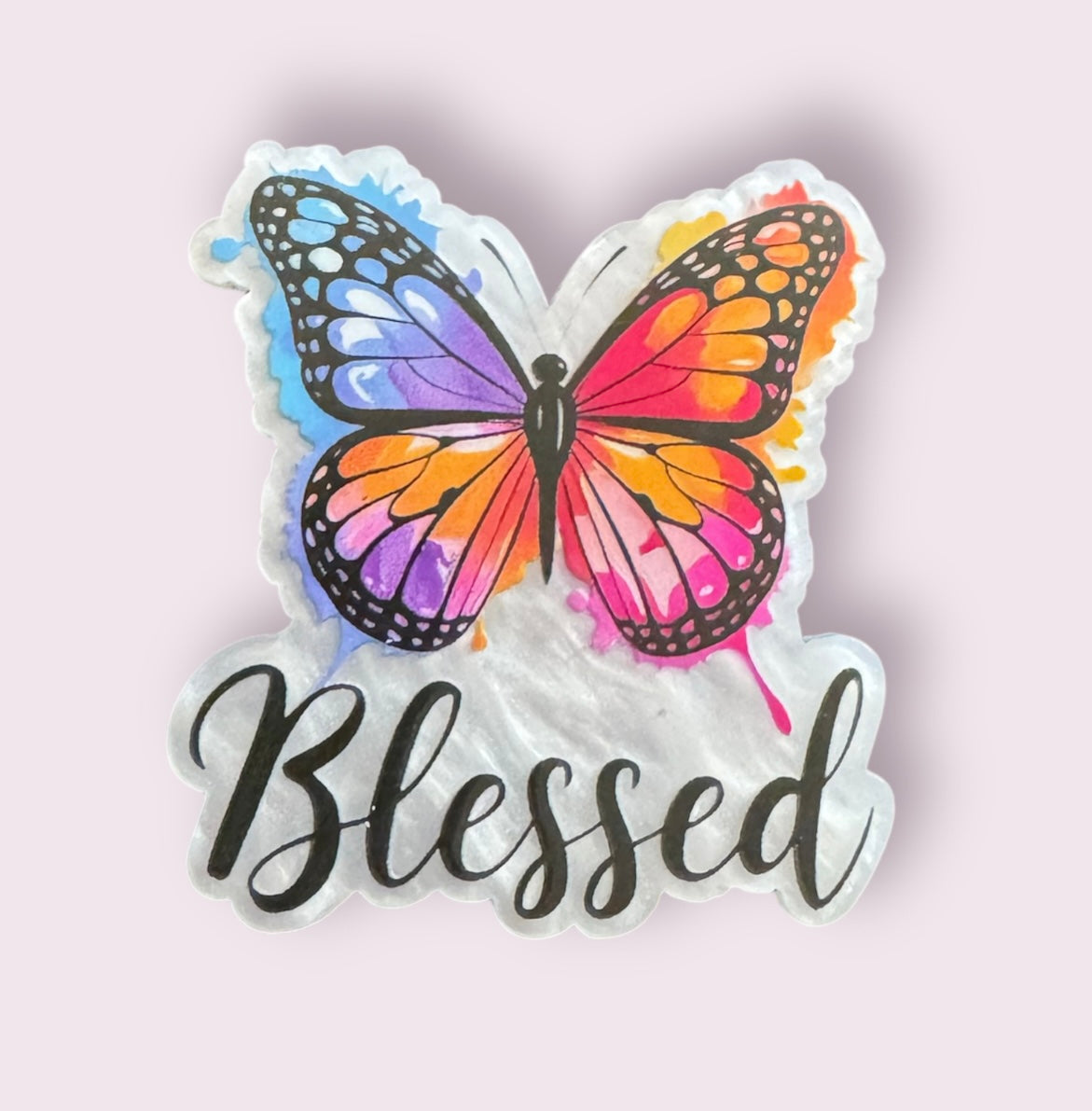 Blessed Butterfly Acrylic Flatback