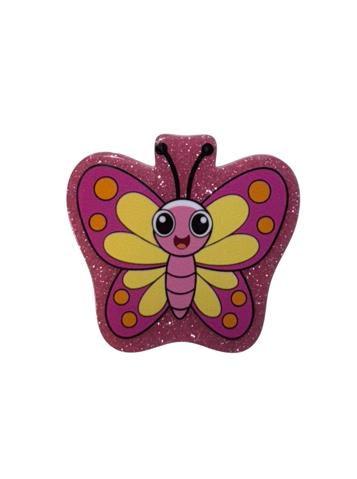 Yellow Butterfly Acrylic Flatback