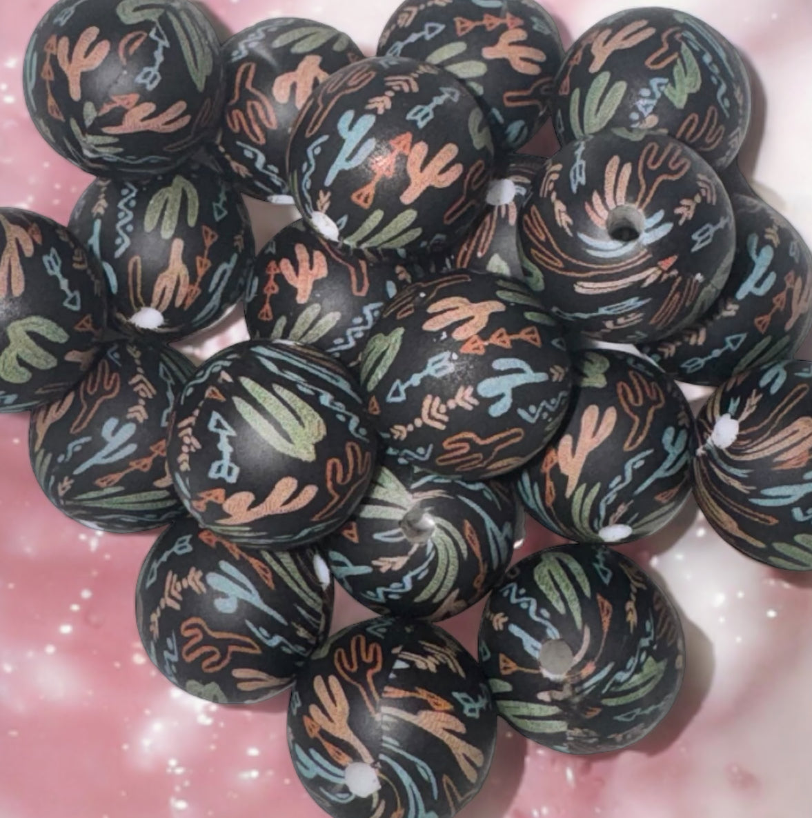 Cactus Silicone Beads