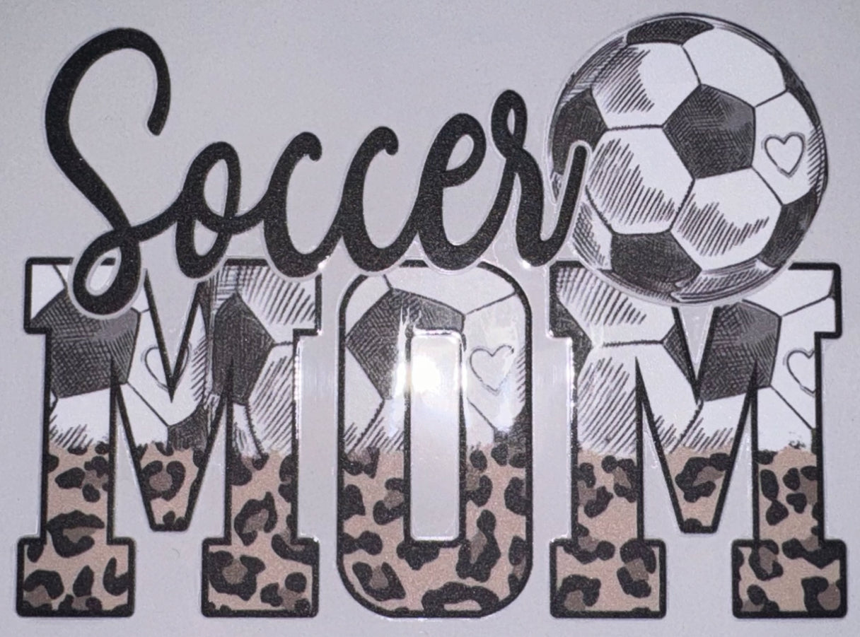 Soccer Mom UV DTF Decal