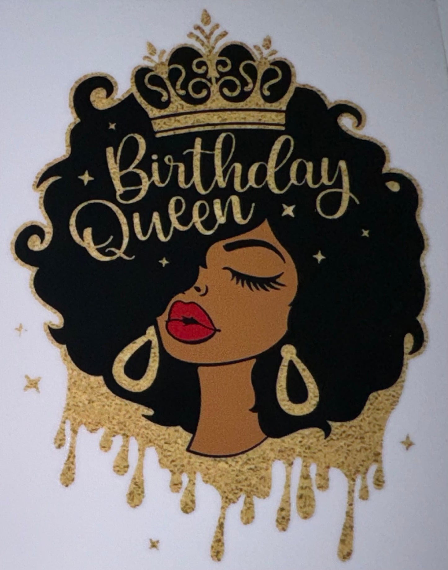 Birthday Queen UV DTF Decal