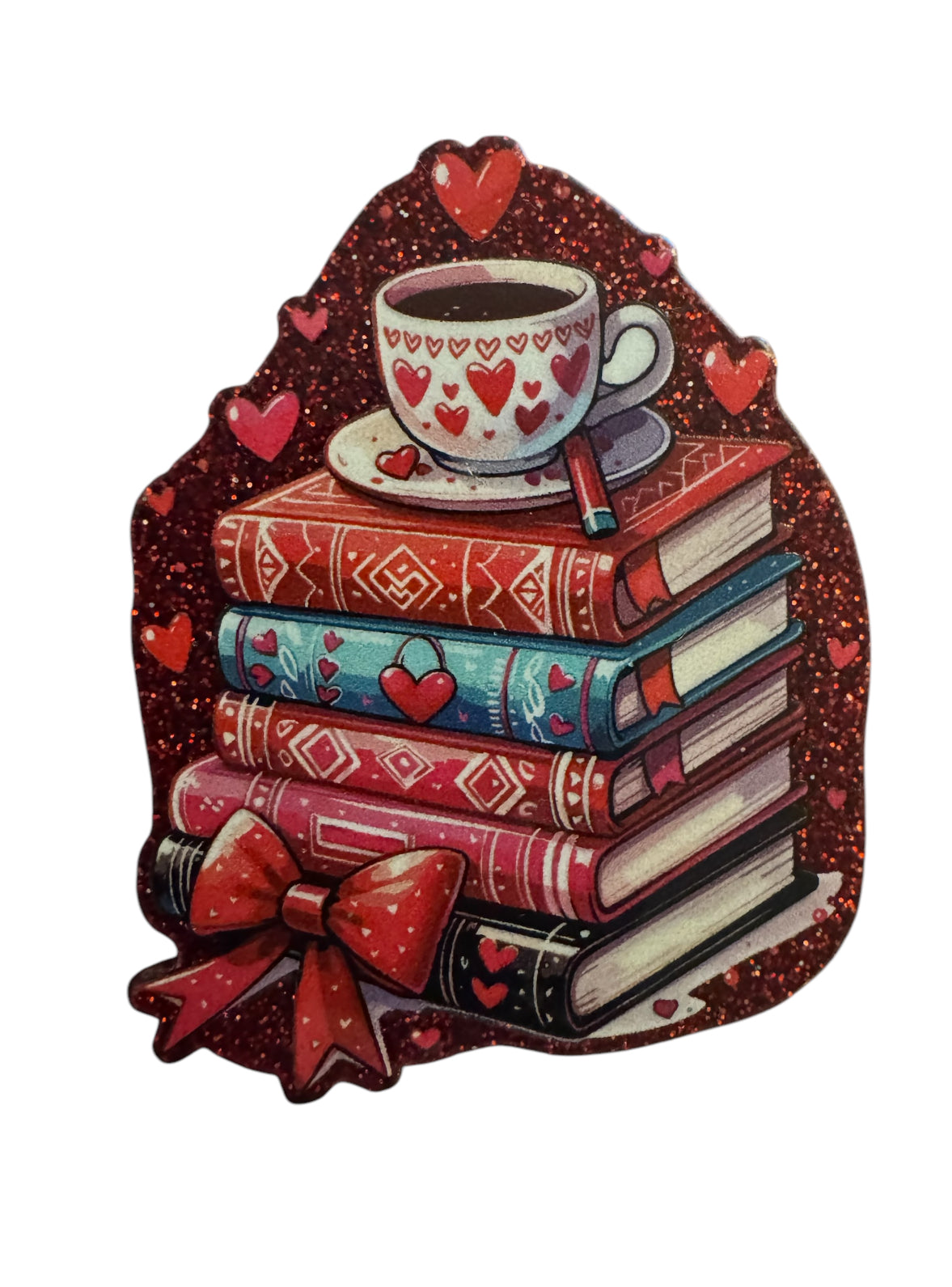 Stack Of Books Acrylic Flatback