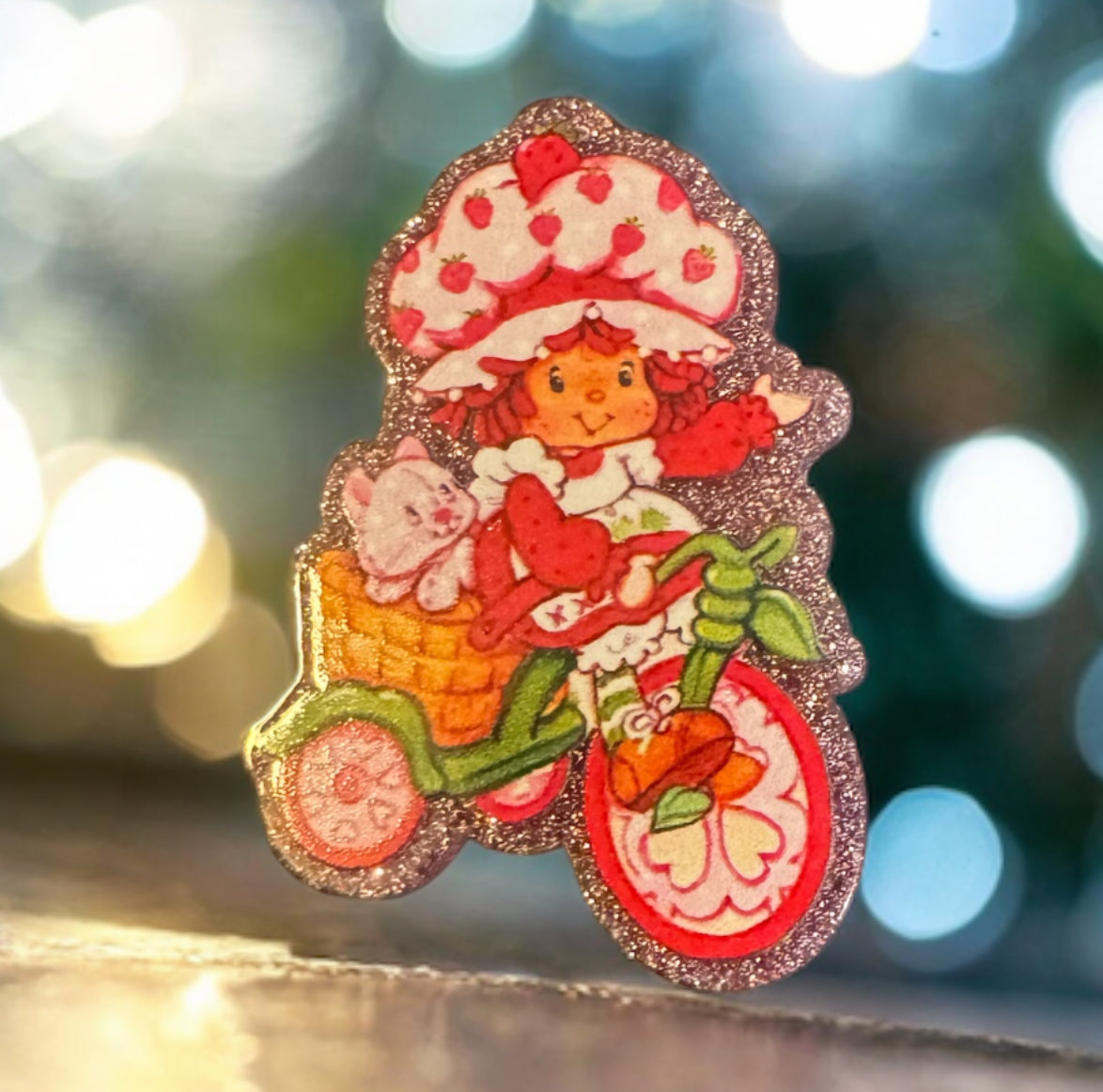 Strawberry Girl Acrylic Flatback