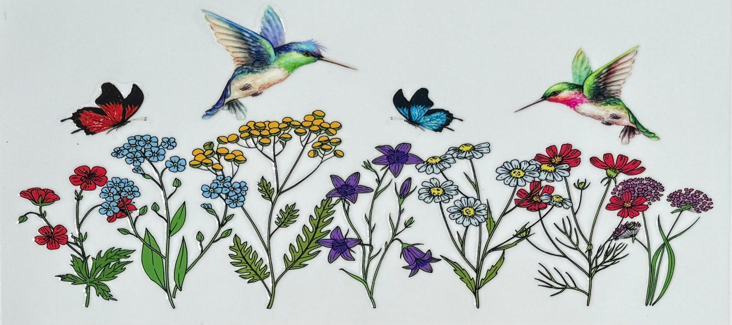 Hummingbird UV DTF Cup Wrap