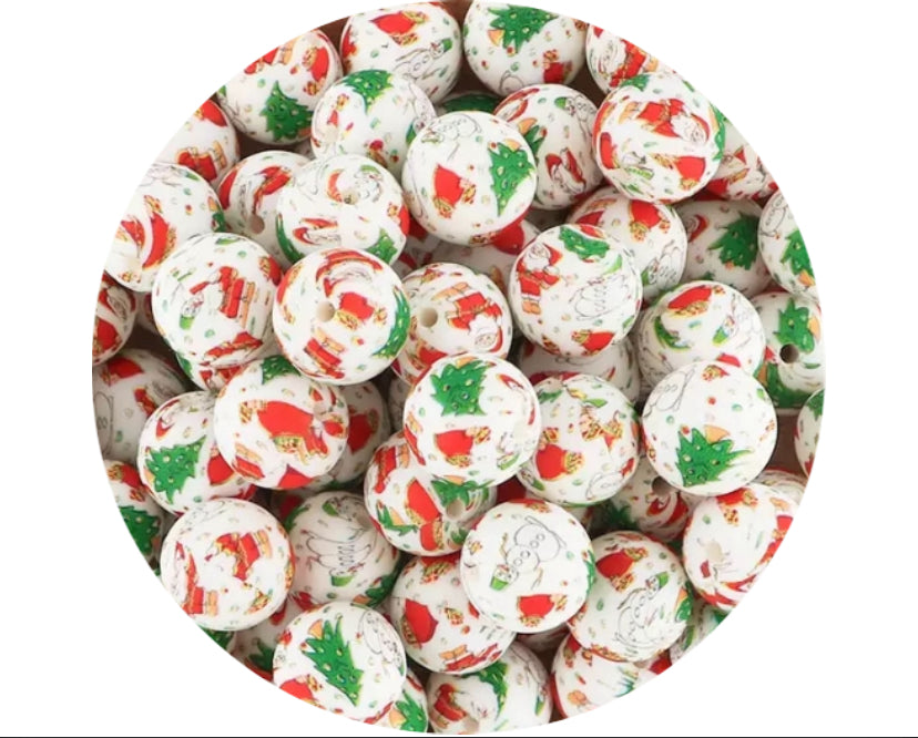 Christmas Silicone Beads