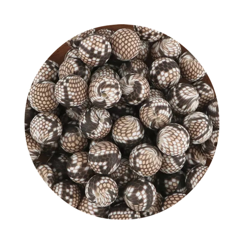 Snake Skin Silicone Beads
