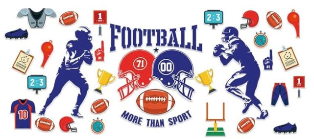 Football More Than A Sport UV DTF Wrap