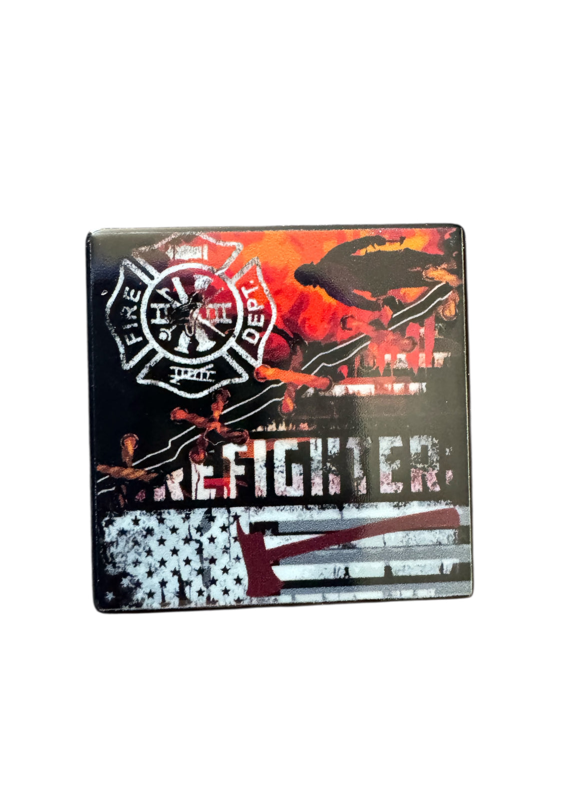 Firefighter Acrylic Flatback