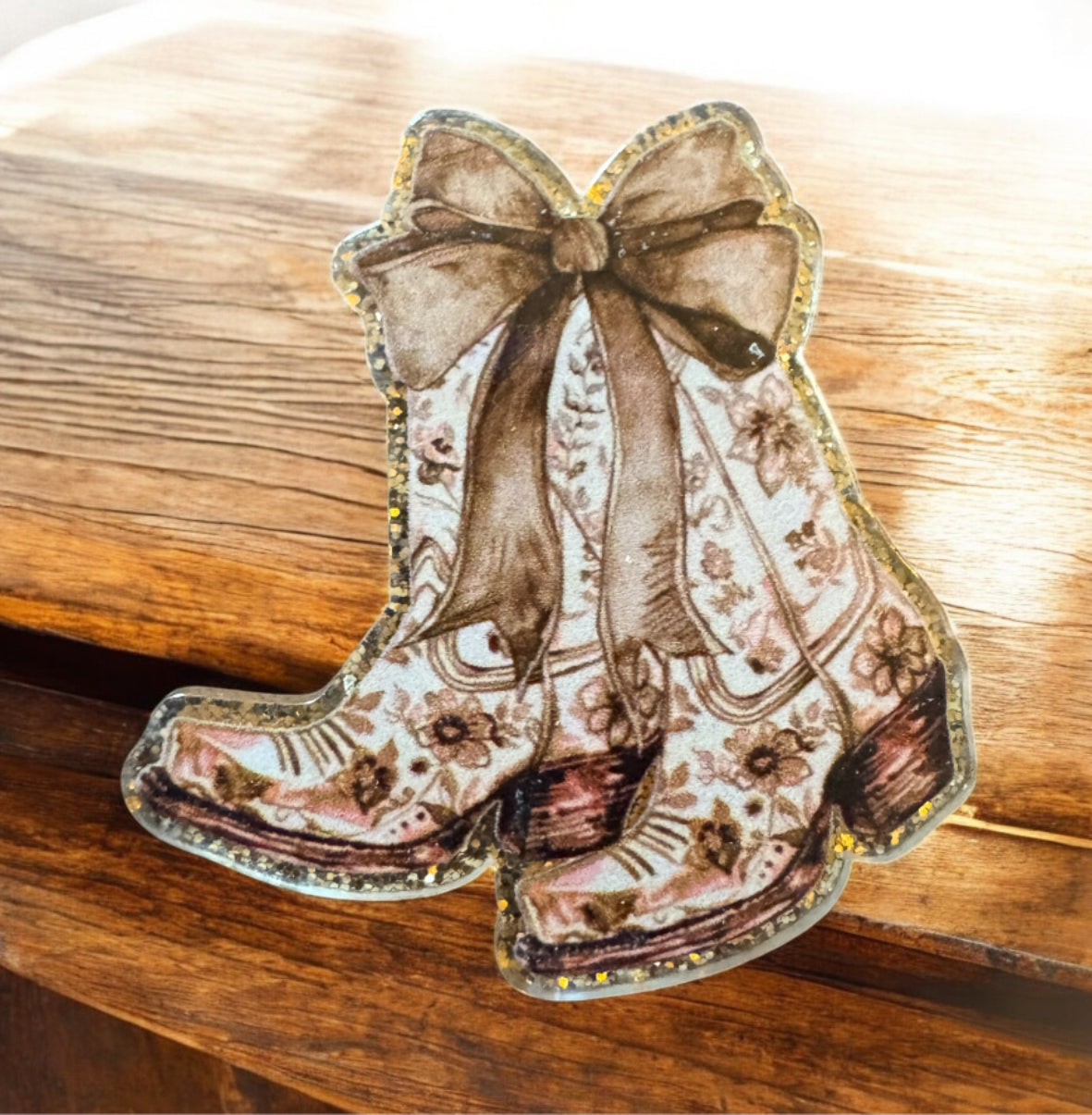 Western Boots Acrylic Flatback