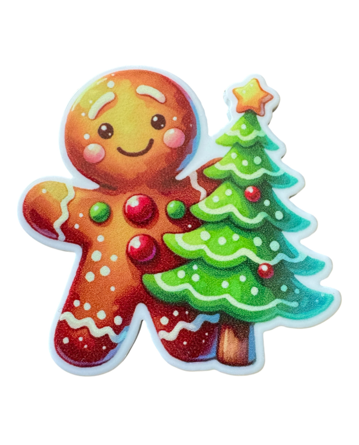 Gingerbread Christmas Tree Acrylic Flatback