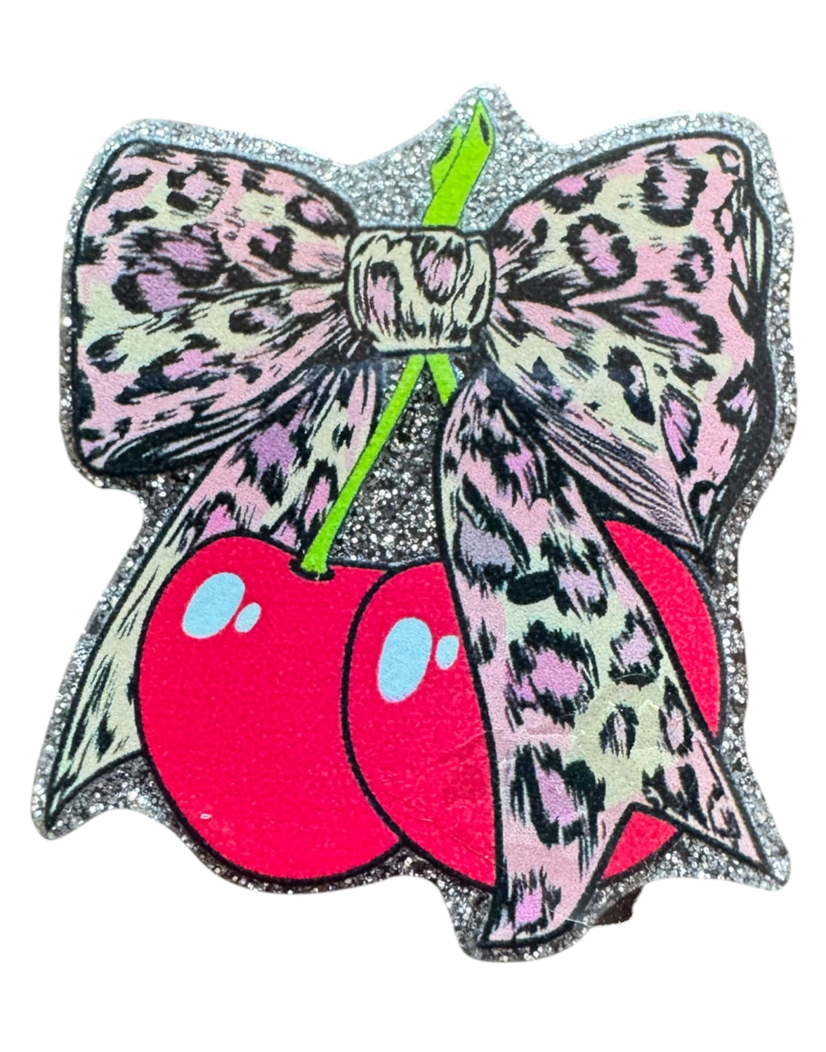 Leopard Cherry Acrylic Flatback