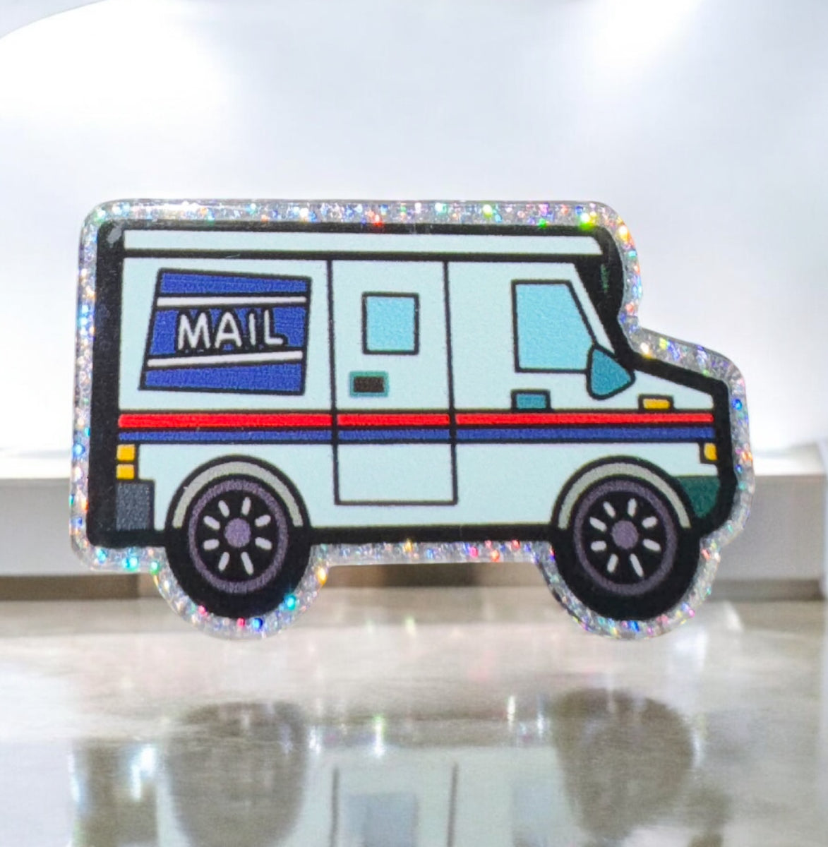 Mail Truck Acrylic Flatback