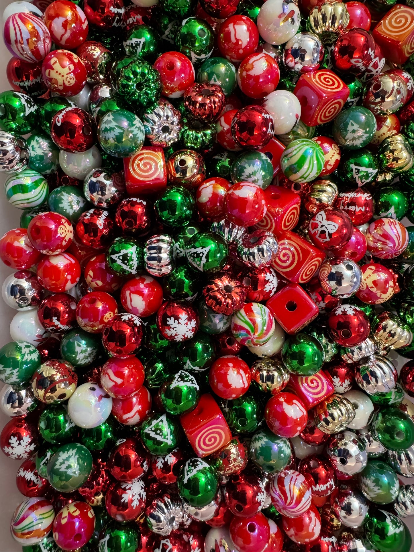 Christmas Acrylic Bead Mix
