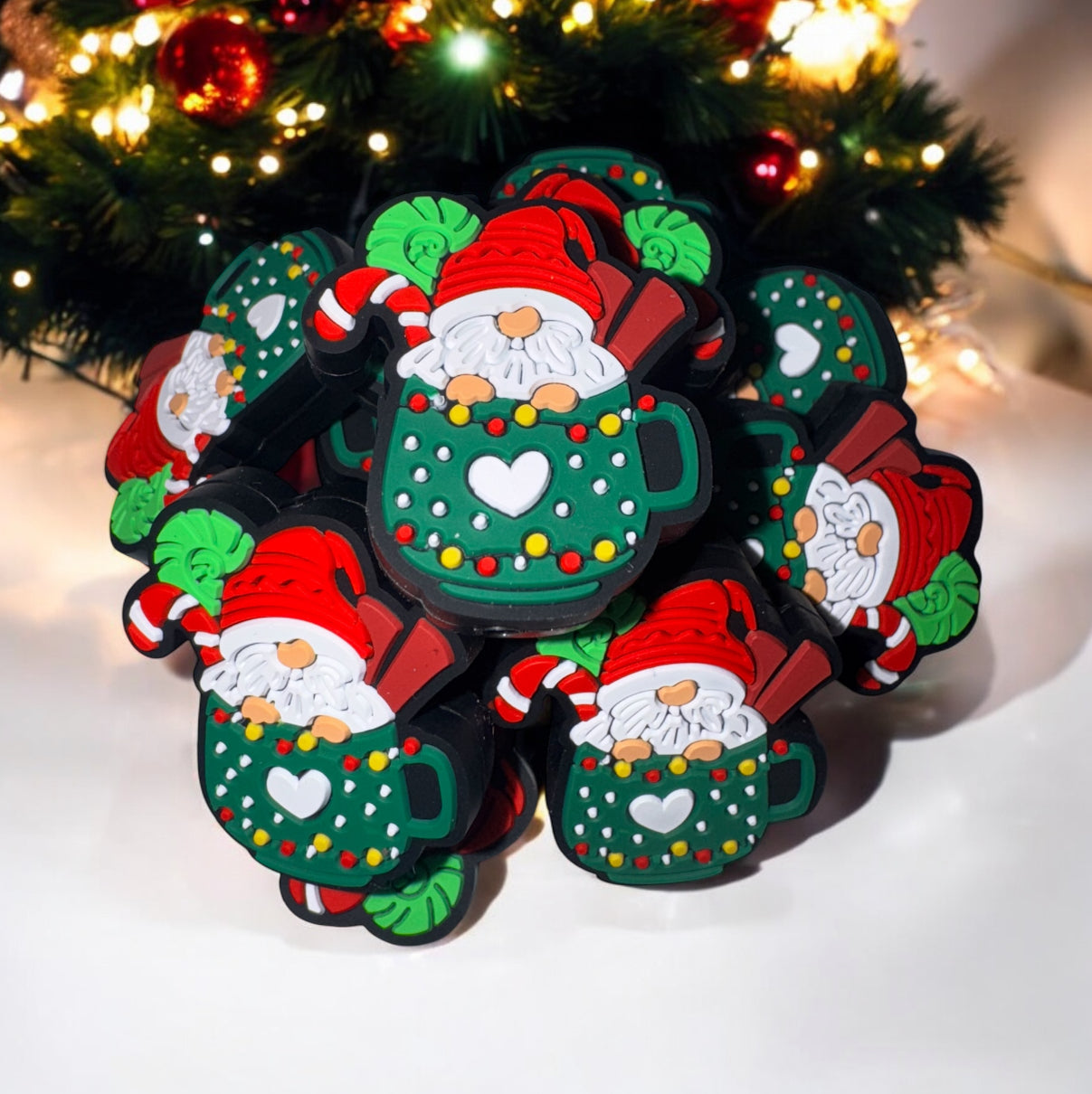 Christmas Gnome Coffee Cup Silicone Focal