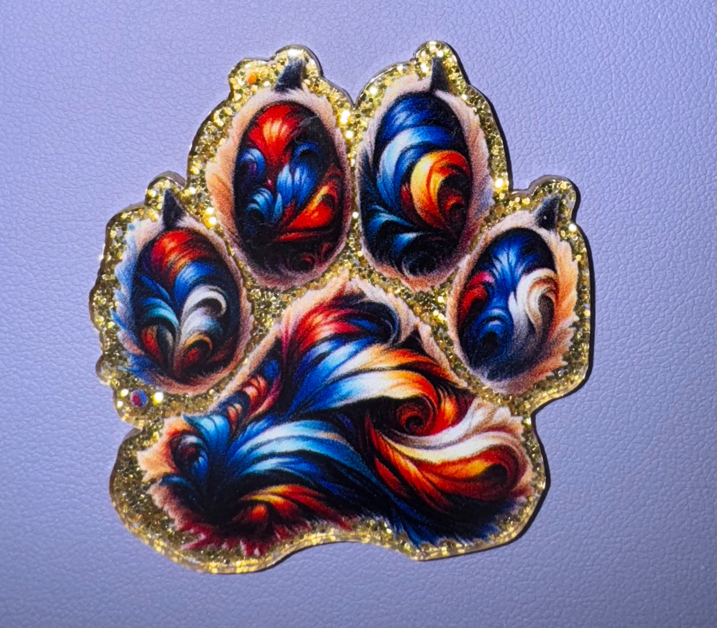 Paw Print Acrylic Flatback