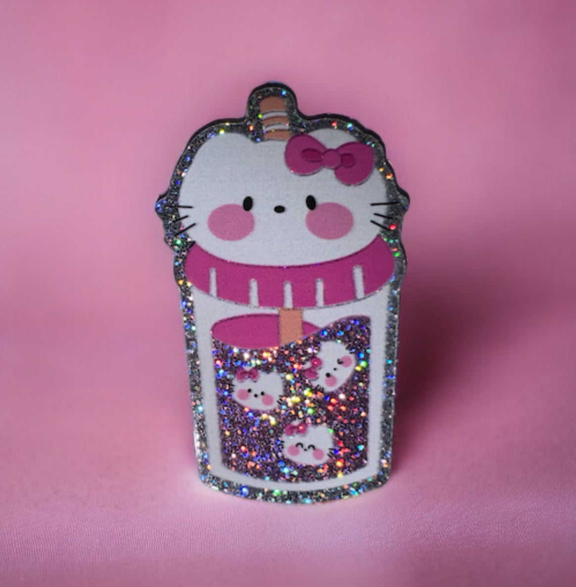 HK Pink Cup Acrylic Flatback