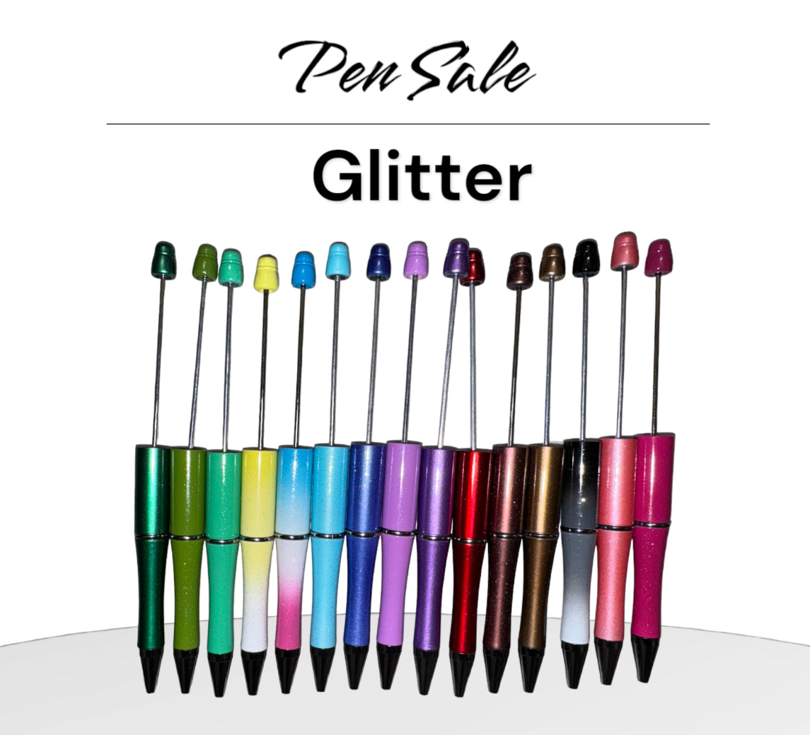Glitter Beadable Pens