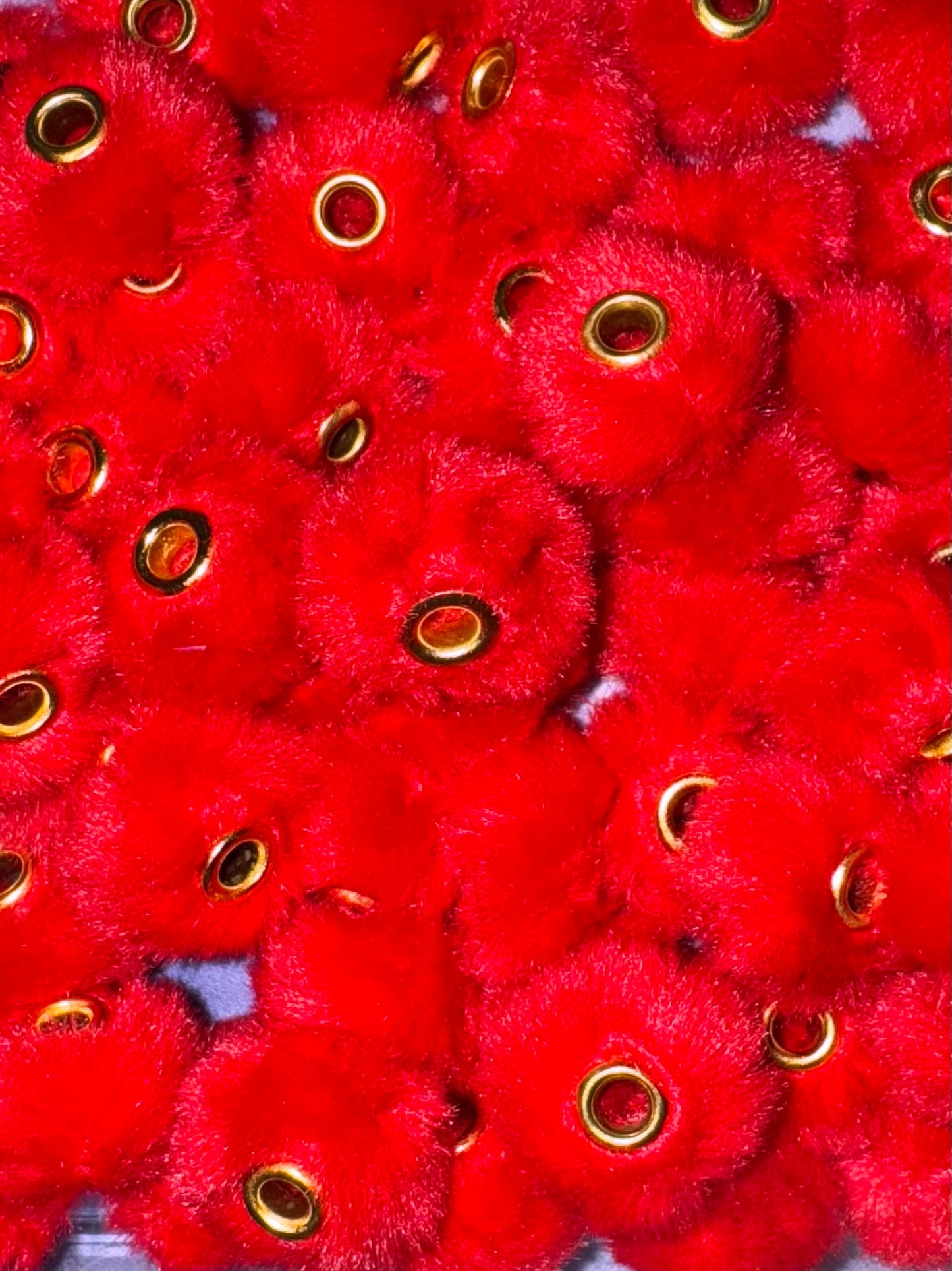 Red Fuzzy Spacers