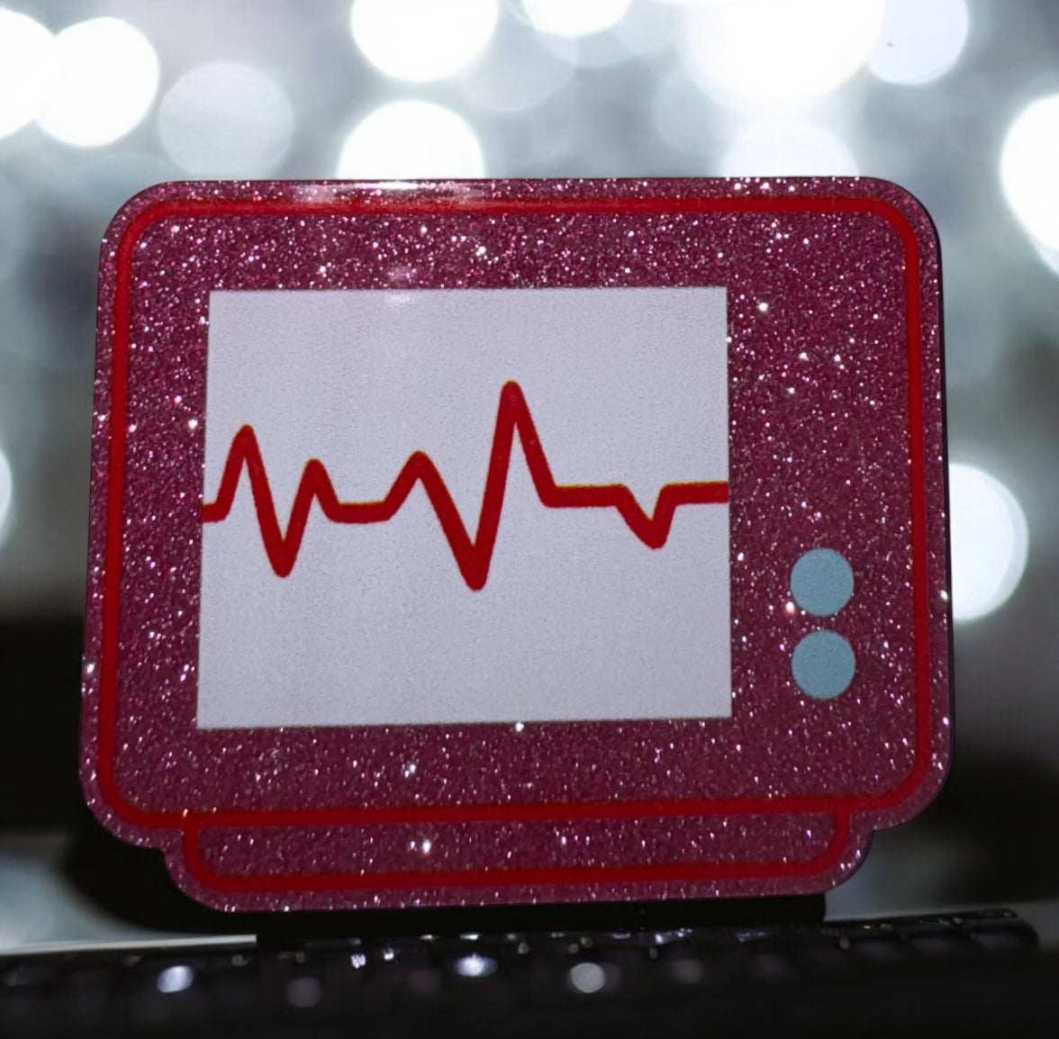 EKG Acrylic Flatback