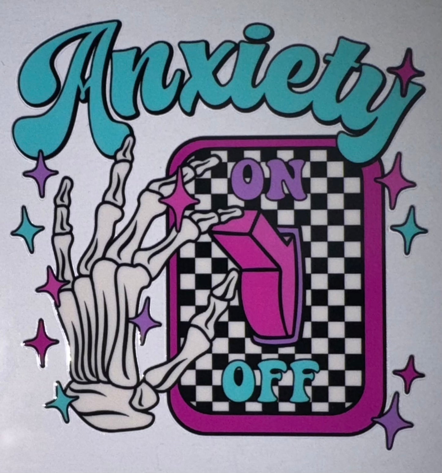 Anxiety On Off Switch Skelly Decal