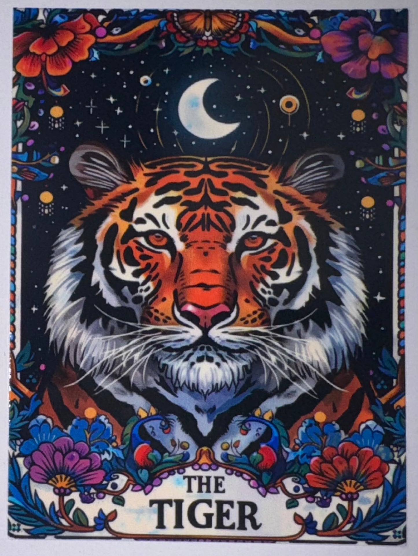 The Tiger Tarot Card Decal