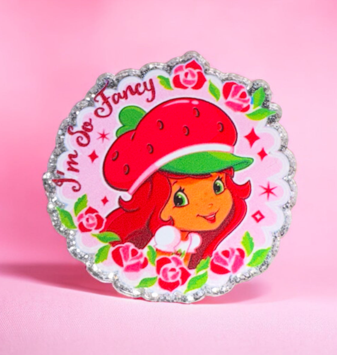 Strawberry Girl Acrylic Flatback