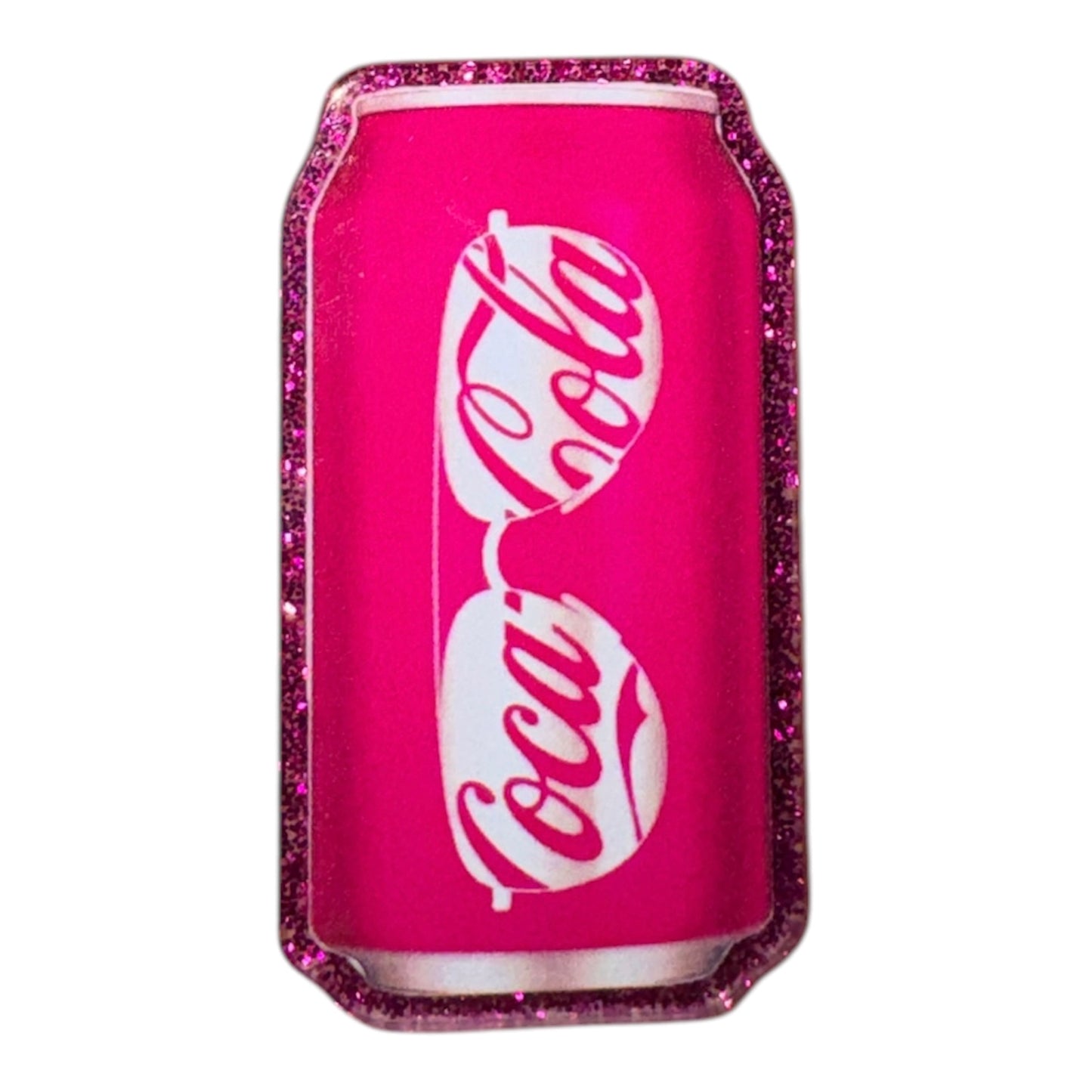Soda Can With Sunglasses Acrylic Flatback
