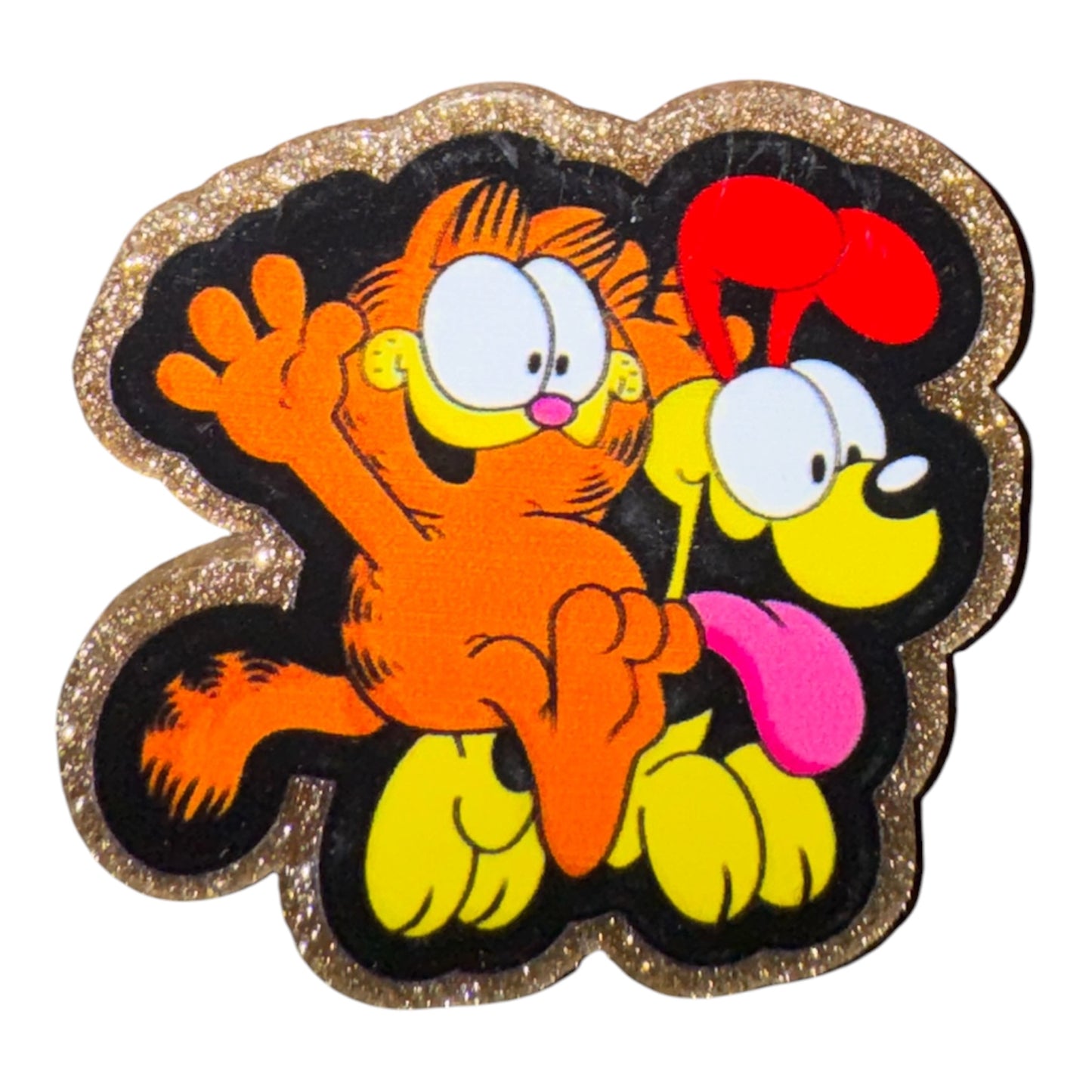 Cartoon Cat And Dog Acrylic Flatback
